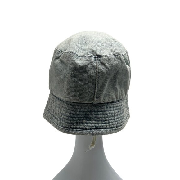 Unisex Blue Washed Denim Bucket Hat Sz 60cm - Picture 3 of 7